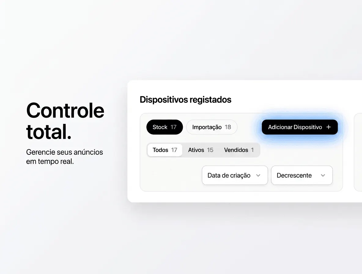 Faça tudo a partir de um só painel.